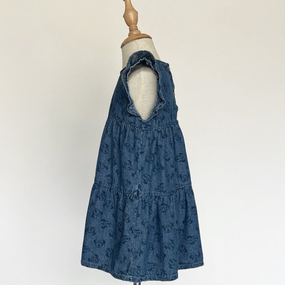 Mickey and Friends at George Minnie Mouse Denim Swing Dress 3-4 Years - Picture 2 of 5